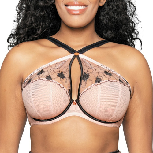 Soutien-gorge plongeant armatures Scantilly HEART THROB rose - Scantilly - Lingerie scantilly grande taille